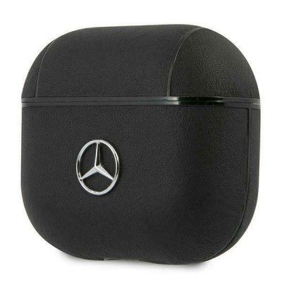 Mercedes-Benz Leather Case Black (Apple AirPods 3) 